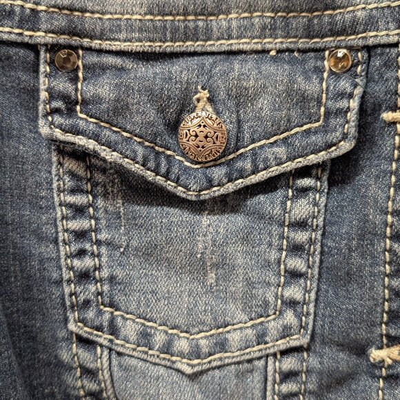 Silver Jeans Co. Distressed Denim Jacket - Picture 8 of 13